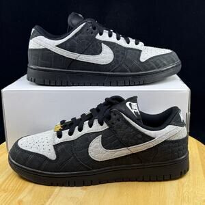 Nike Dunk Low By You ID Black/Gray Men's Size 8.5 Shoes Leather FJ2253-901 NEW